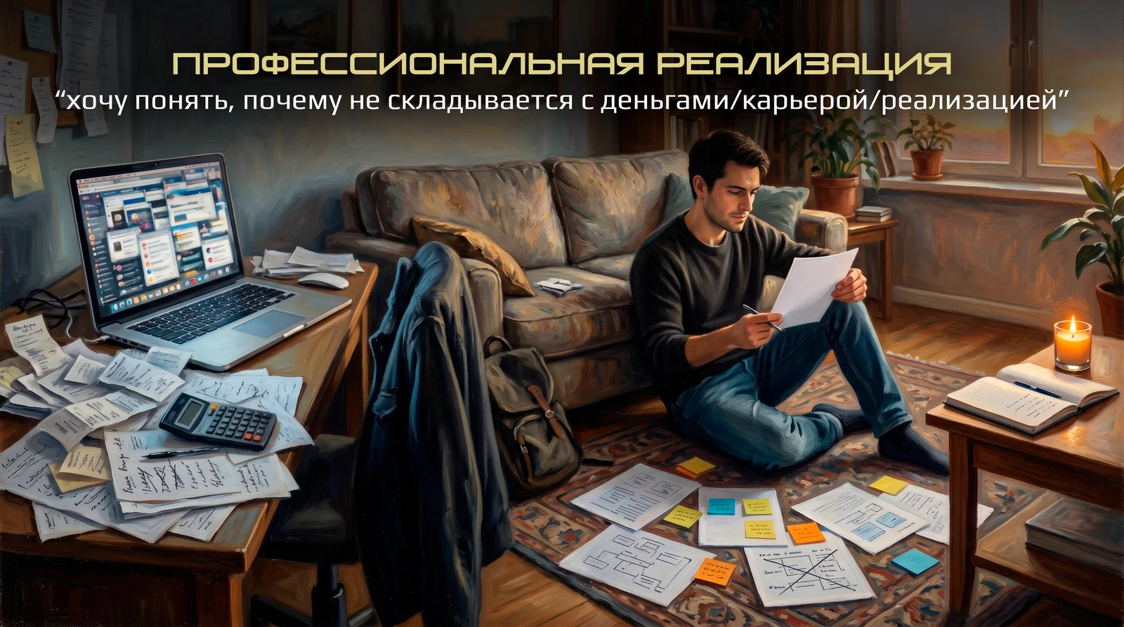 Профессиональная реализация: хочу понять, почему не складывается с деньгами, карьерой, реализацией
